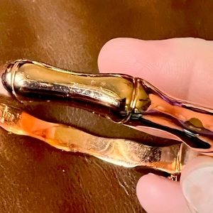 Rustic Cuff Rose Gold Bamboo Hinge bracelet